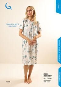 CAMICIA NOTTE M/M DONNA Z55056 Tellini S.r.l. Ingrosso Abbigliamento